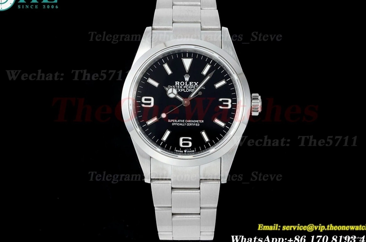 A2836 124270 36mm I Explorer Dial SS KRF Black Oys SS 1225